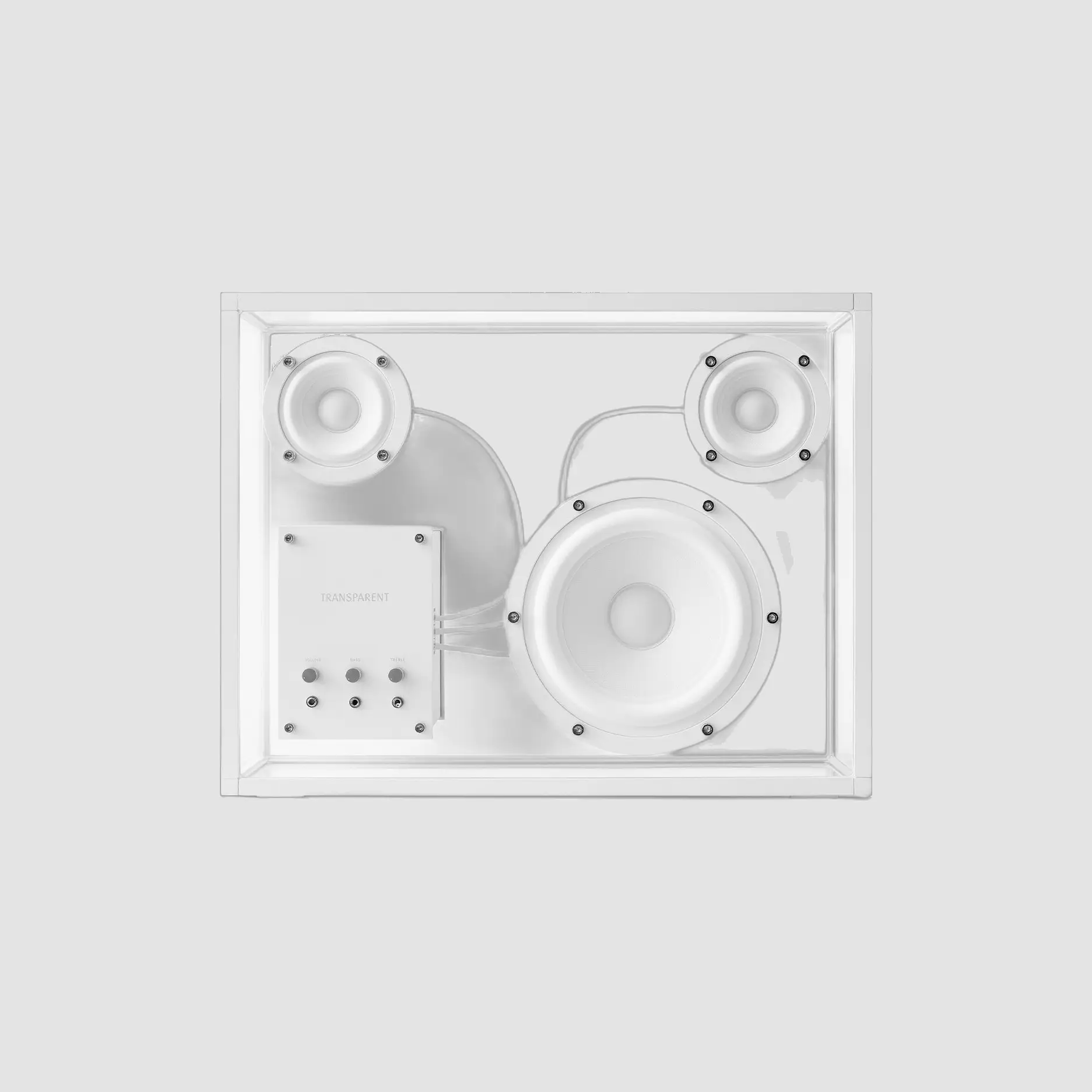 Transparent Speaker, White